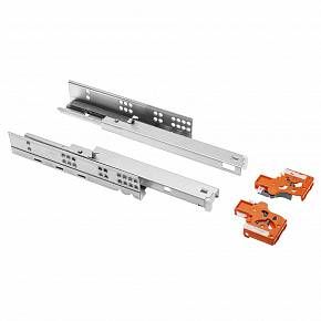 Направляющие скрытого монтажа MODERN SLIDE L-250 полного выдвижения для деревянных ящиков с выталкивателем (Push to open) — купить оптом и в розницу в интернет магазине GTV-Meridian.